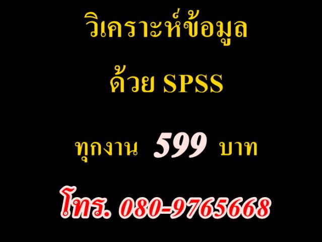 รับวิเคราะห์ข้อมูล